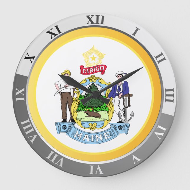 Maine Large Clock (Front)
