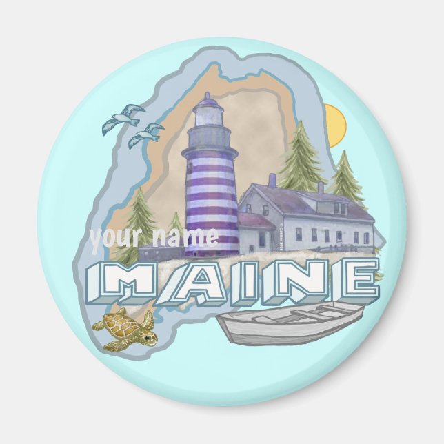 Maine Lighthouse magnet (Front)