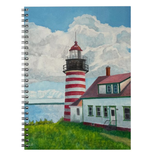 Maine Lighthouse Notebook (Front)