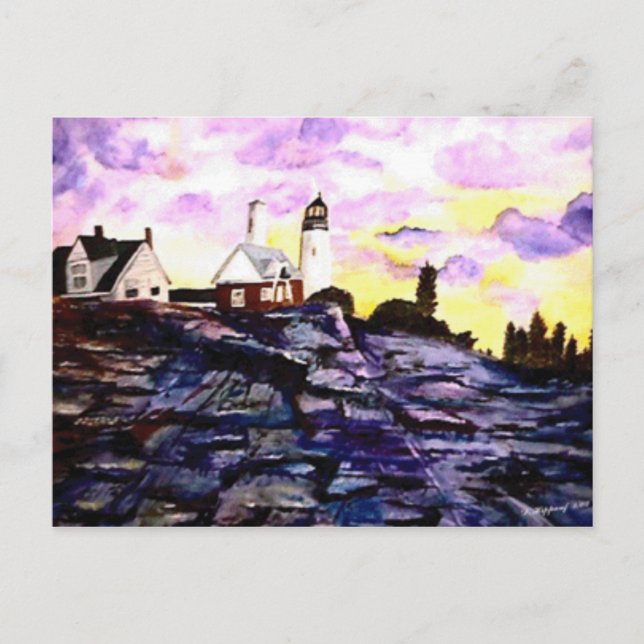 Maine Lighthouse Postcard (Front)