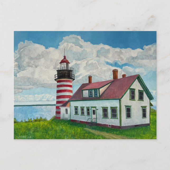 Maine Lighthouse Postcard (Front)