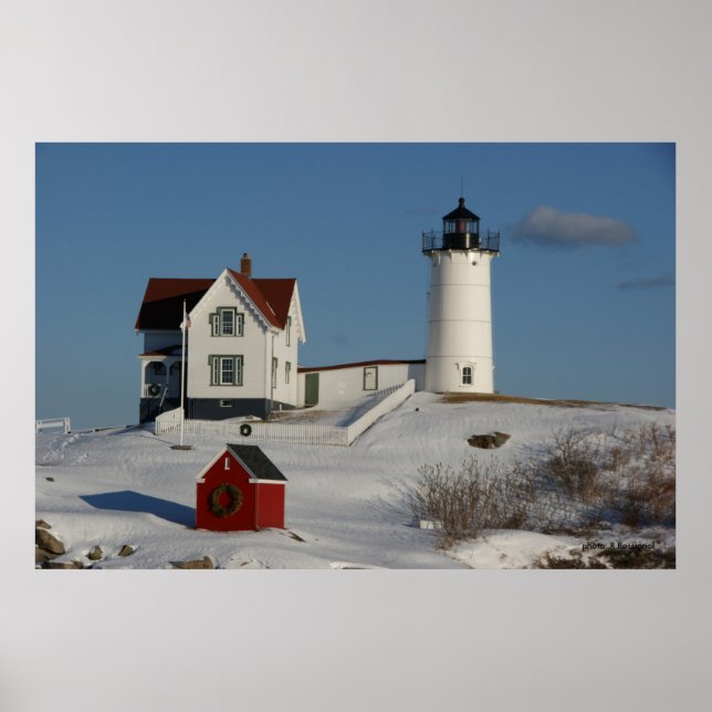 Maine Lighthouse Poster (Front)