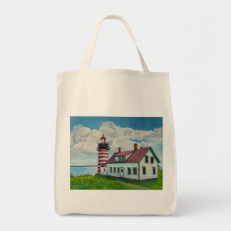 Maine Lighthouse Tote Bag