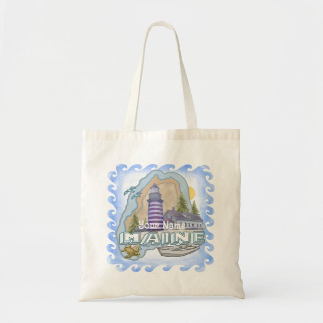 Maine Lighthouse  Tote Bag (Front)