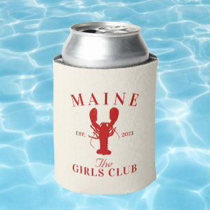 Maine lobster Bachelorette Girls Club Can Cooler