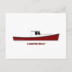 Maine Lobster Boat Postcard