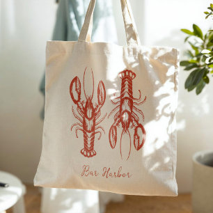 Maine Lobster Coastal Fisherman Aesthetic Tote Bag
