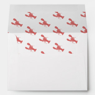 Maine Lobster Envelope. Maine Wedding. Envelope