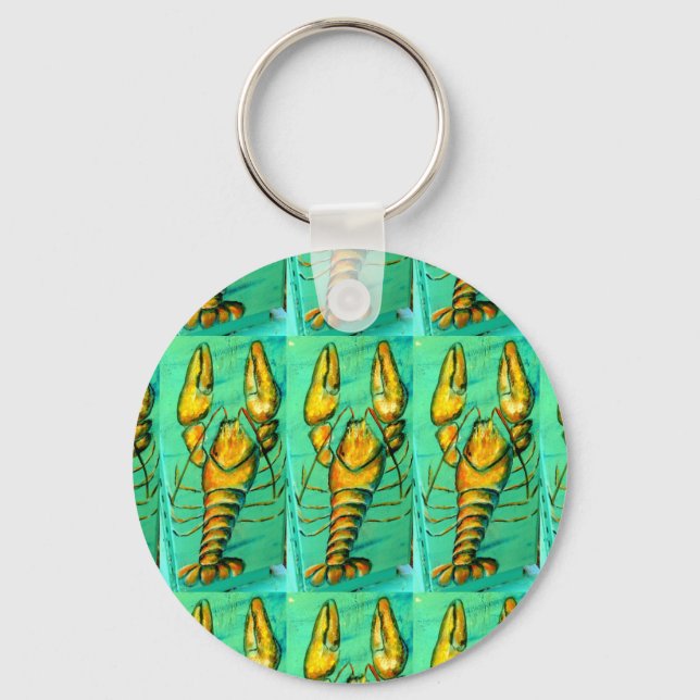 maine lobster green keychain (Front)