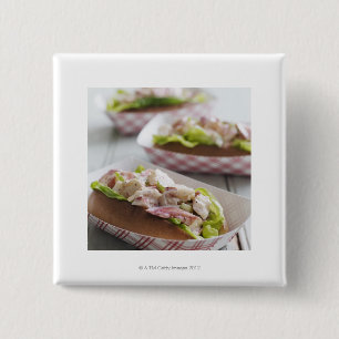 Maine Lobster Roll 15 Cm Square Badge