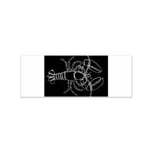 Maine lobster rubber stamp