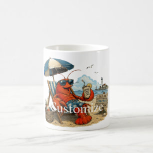 Maine Lobster Summer Fun Thunder_Cove Coffee Mug