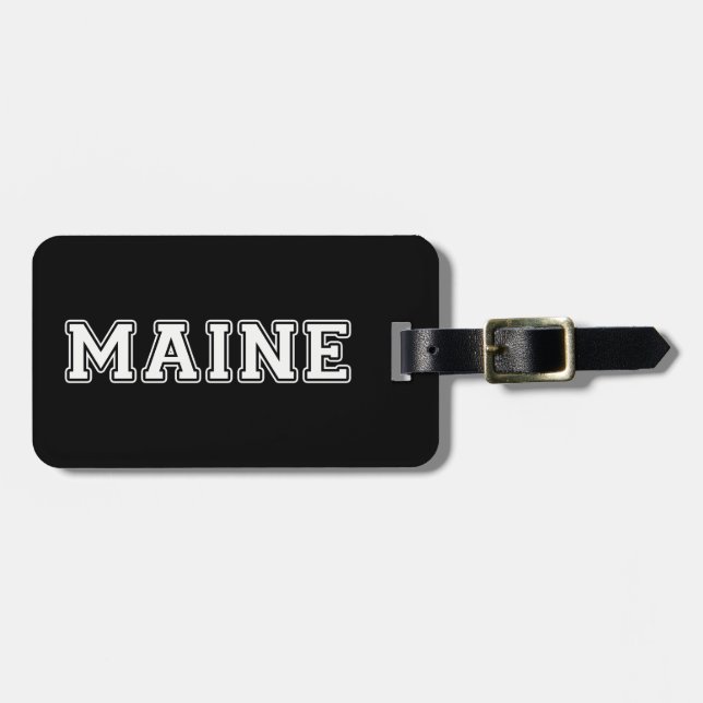 Maine Luggage Tag (Front Horizontal)