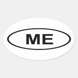 Maine "ME" Oval Sticker
