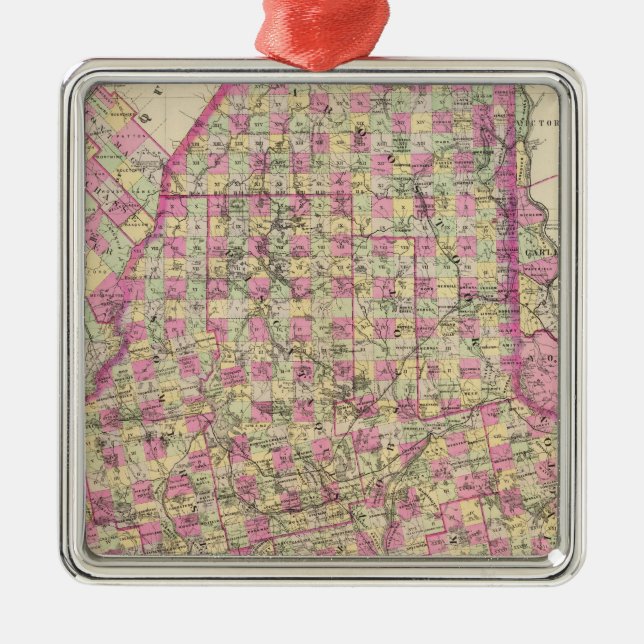 Maine Metal Tree Decoration (Front)