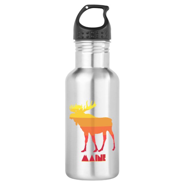 Maine Moose 532 Ml Water Bottle (Front)