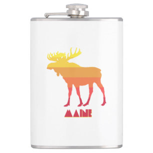 Maine Moose Hip Flask