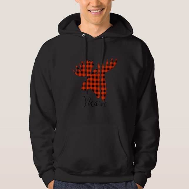 Maine Moose State Hoodie (Front)