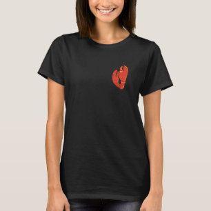 Maine Nautical Lobster Claws Crawfish Illustration T-Shirt