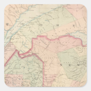 Maine, New Brunswick Square Sticker