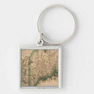 Maine, New Hampshire, Vermont 2 Key Ring