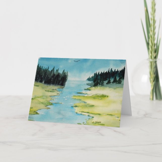 Maine Painting on Note Card (Front)