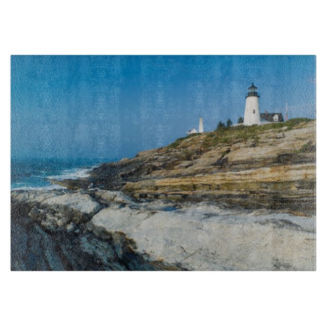 Maine, Pemaquid Point, Pemaquid Point Lighthouse Cutting Board (Front)