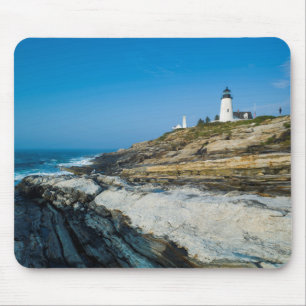 Maine, Pemaquid Point, Pemaquid Point Lighthouse Mouse Pad