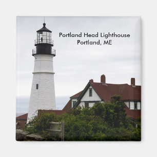 Maine Portland Head Light House Personalise Magnet