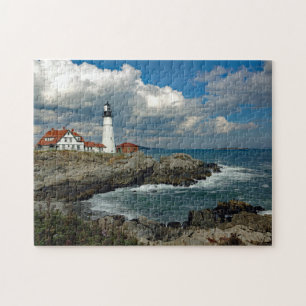 Maine Portland Head Lighthouse Photo Jigsaw Puzzle