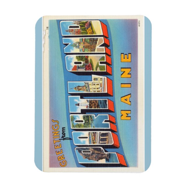 Maine, Portland Magnet (Vertical)