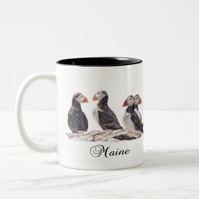 Maine Puffin Mug (Left)
