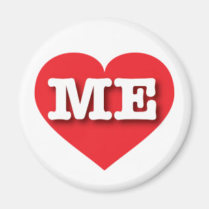 Maine Red Heart - Big Love Magnet