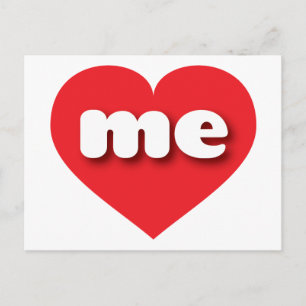 Maine red heart - I love me Postcard