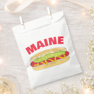 Maine Red Snapper Hotdog Portland ME Food Cookout Favour Bags