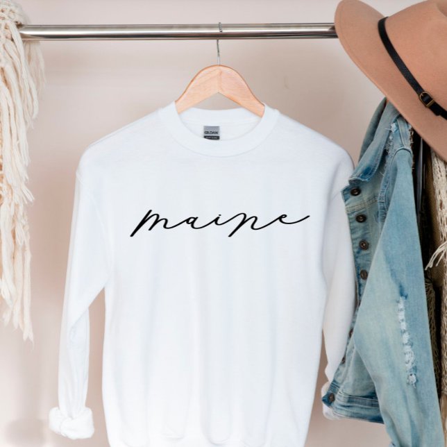 Maine Script State Women’s Sweatshirt (Creator Uploaded)