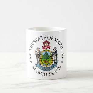 Maine sign coffee mug