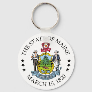 Maine sign key ring