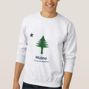 Maine state flag sweatshirt