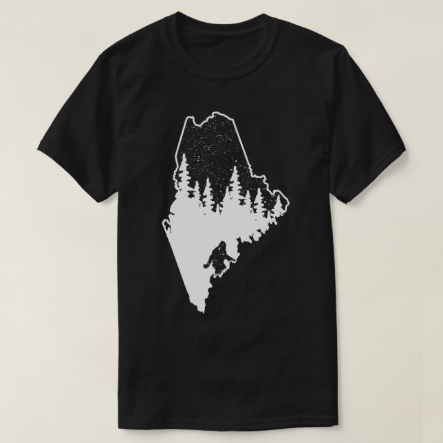 Maine State Gift T-Shirt (Design Front)