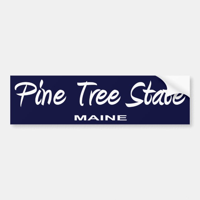 Maine State Slogan Bumper Sticker (Front)