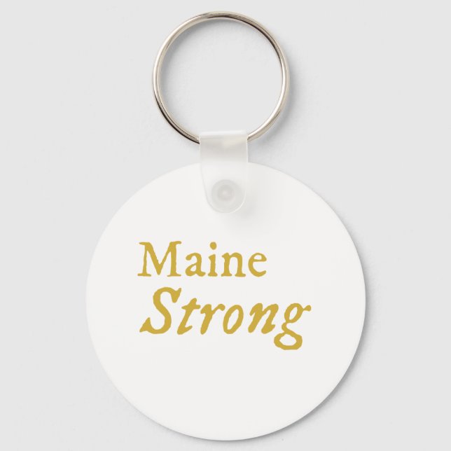 Maine Strong   Key Ring (Front)
