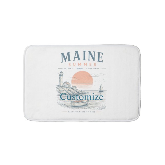 Maine  Summer Fun Thunder_Cove Bath Mat (Front)