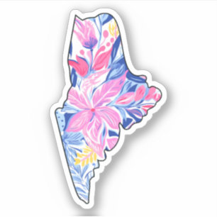 Maine - Summer Sticker - Lilly Inspired