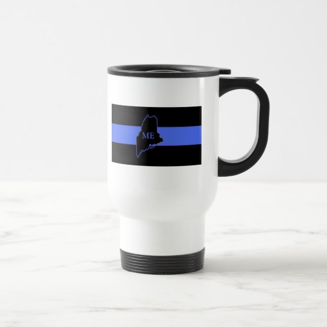 Maine Thin Blue Line travel mug (Right)