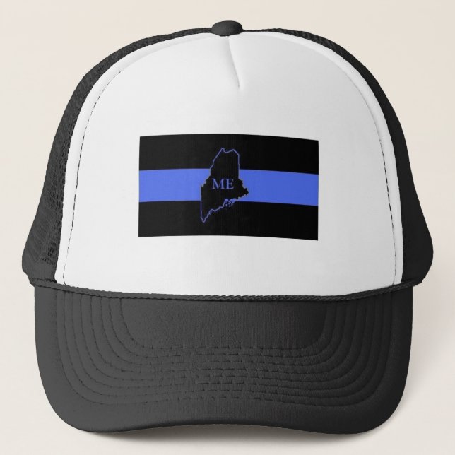 Maine Thin Blue Line trucker hat (Front)