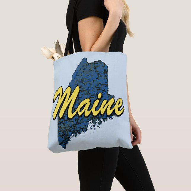 Maine Tote Bag (Close Up)