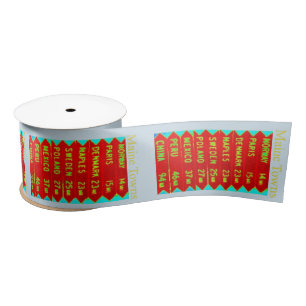 Maine Towns Sign Thunder_Cove Satin Ribbon