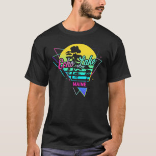 Maine USA Nostalgic Retro Echo Lake T-Shirt