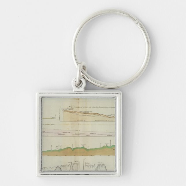Maine vertical sections key ring (Front)